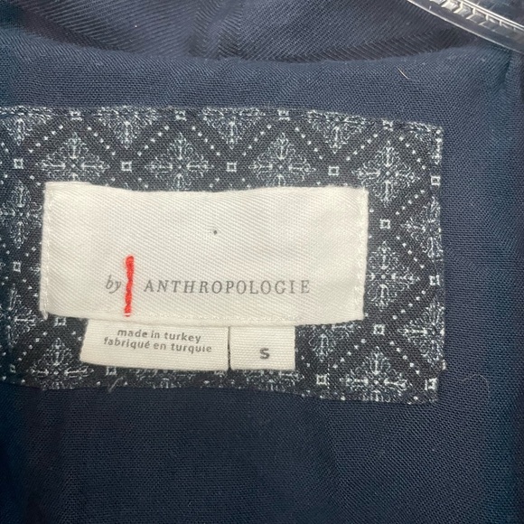 Anthropologie Brielle Blue Slate & Back Plaid Belted Jumpsuit Size Small - Picture 10 of 13